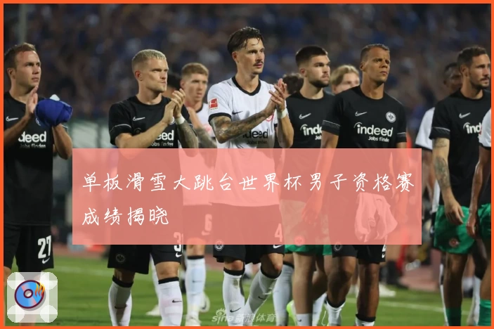 单板滑雪大跳台世界杯男子资格赛成绩揭晓
